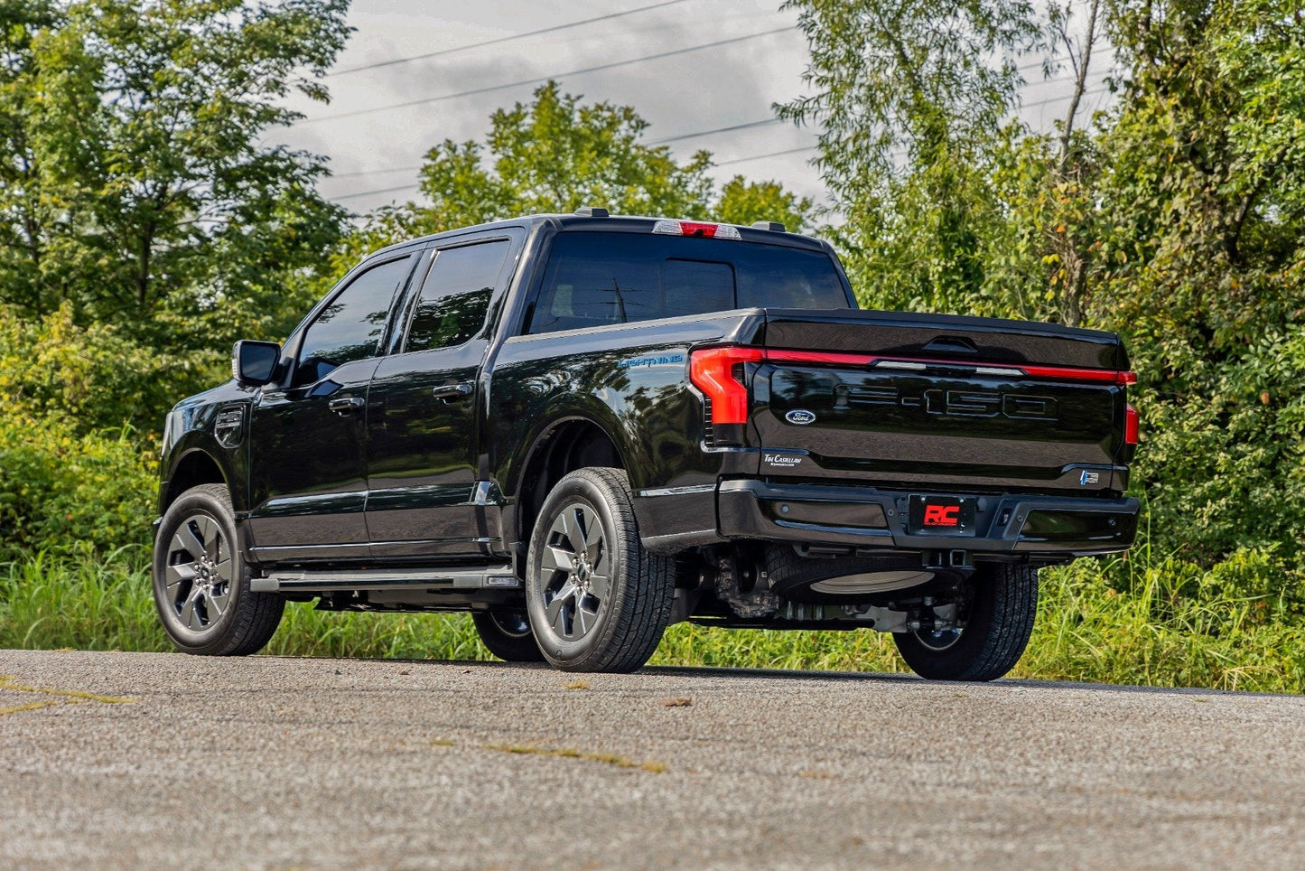 Rough Country 52006 3/4 Inch Front Leveling Kit | Lowers Rear 1.5 Inches | Ford F-150 Lightning (22-25)