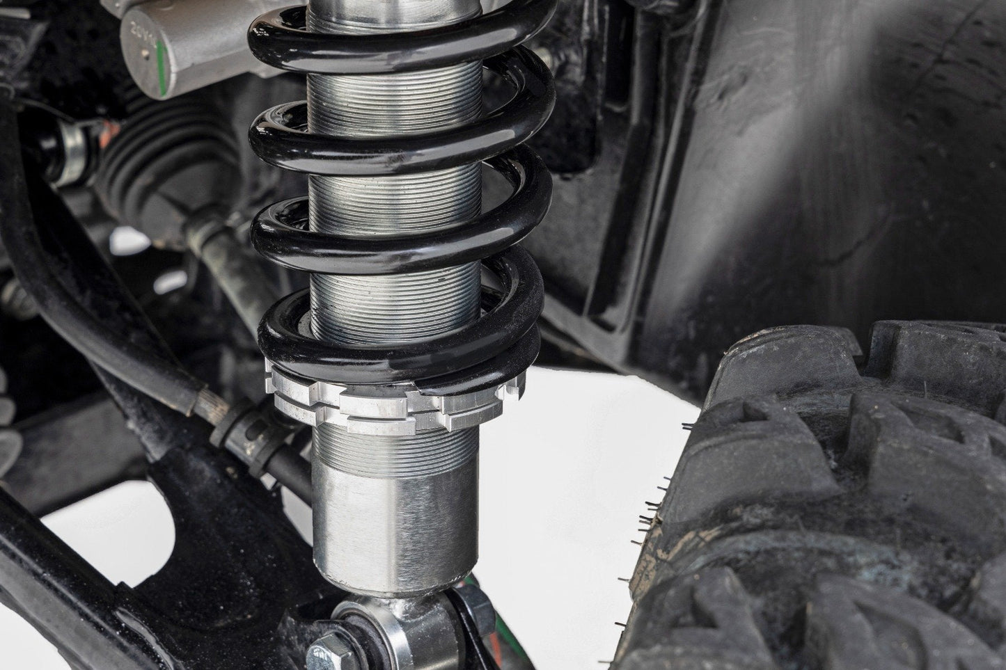 Rough Country 301005 M1 Front Coil Over Shocks | Ride Height Adjust | Honda Pioneer 1000