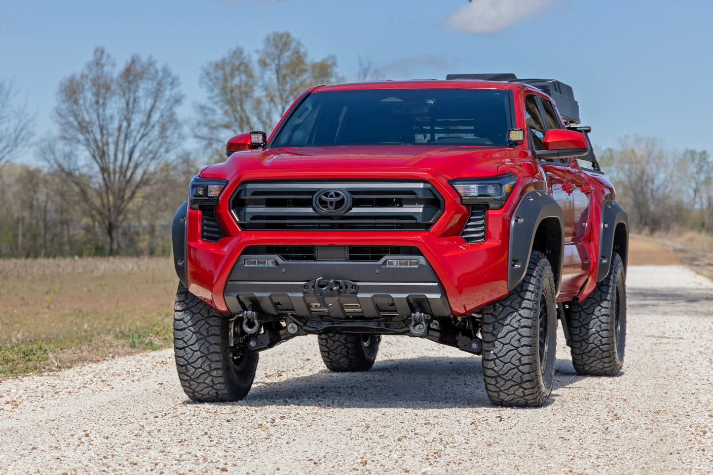 Rough Country 72102 LED Light Kit | Ditch Mount | 2" Black Pair | Flood | Toyota Tacoma (24-25)