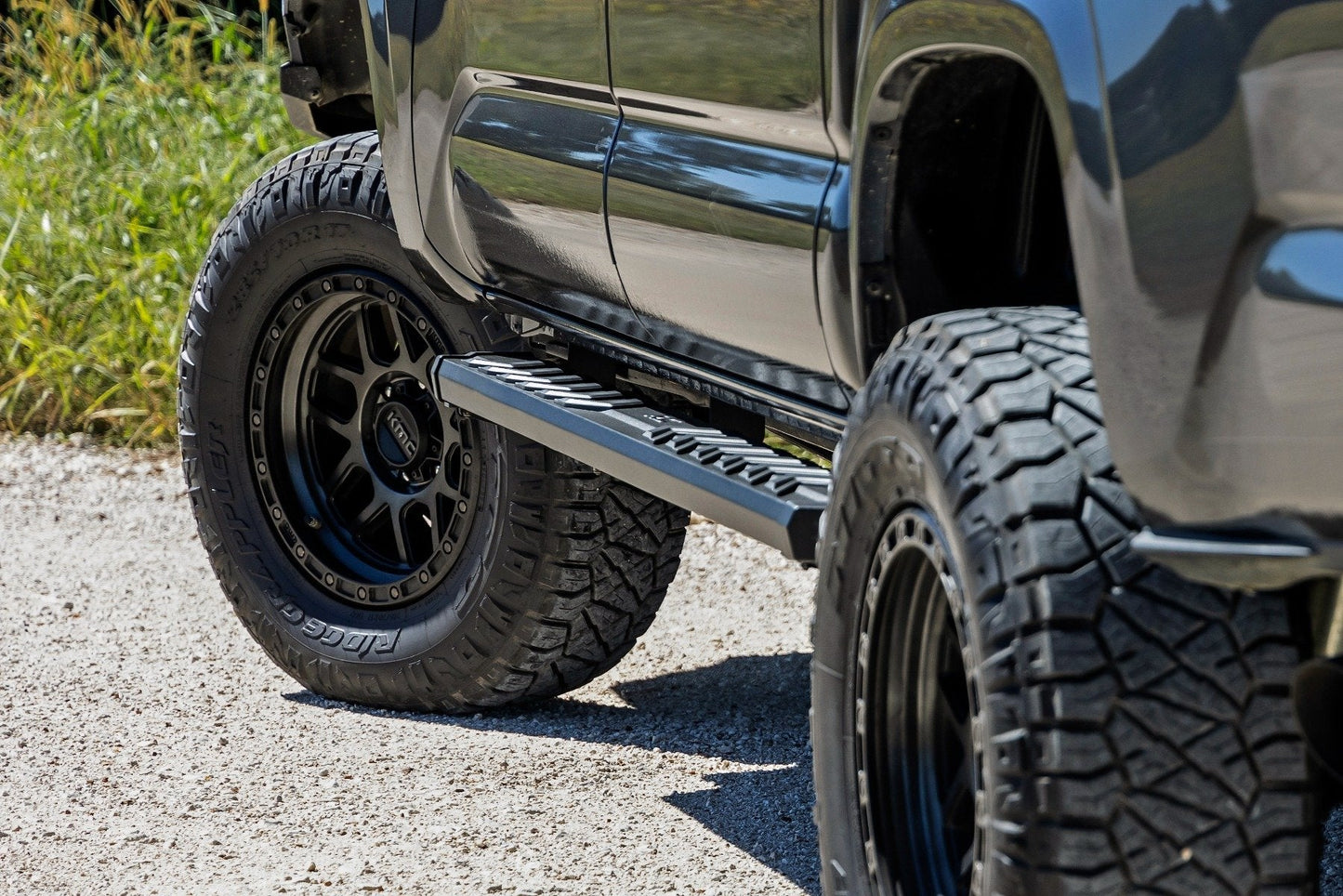 Rough Country 41009 BA2 Running Boards | Side Step Bars | Double Cab | Toyota Tacoma (05-23)