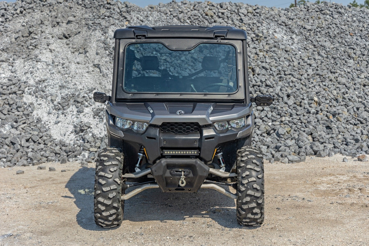Rough Country 98418213 Electric Tilt Windshield | Glass | Can-Am Defender HD 8/HD 9/HD 10