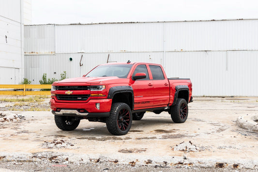 Rough Country A-C11612-GAN Fender Flares | Defender | 5'9" Bed | Silver | Chevy Silverado 1500 (14-18 & Classic)
