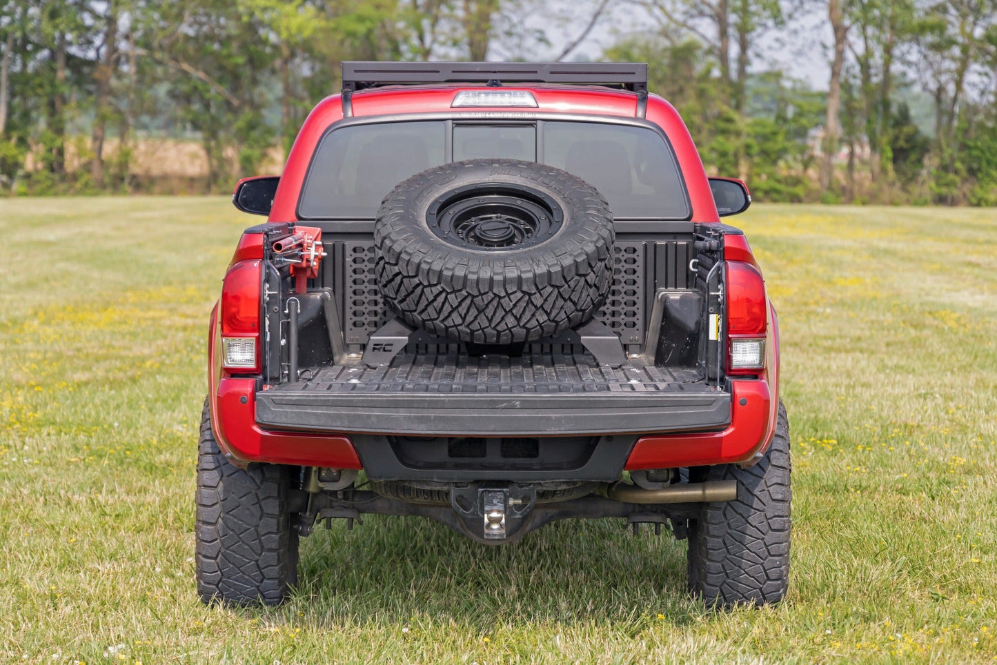 Rough Country 73110 Bed Mount Spare Tire Carrier | Universal (5x5.5 6x5.5 6x135 & 5x5.0 Bolt Patterns)