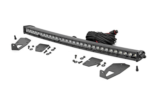 Rough Country 70702 LED Light Kit | Grille Mount | 30" Black Single Row | Ford Raptor 4WD (17-20)
