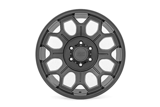 Rough Country 77202517G Rough Country 77 Series Wheel | One-Piece | Gunmetal Gray | 20x10 | 6x135 | -25mm