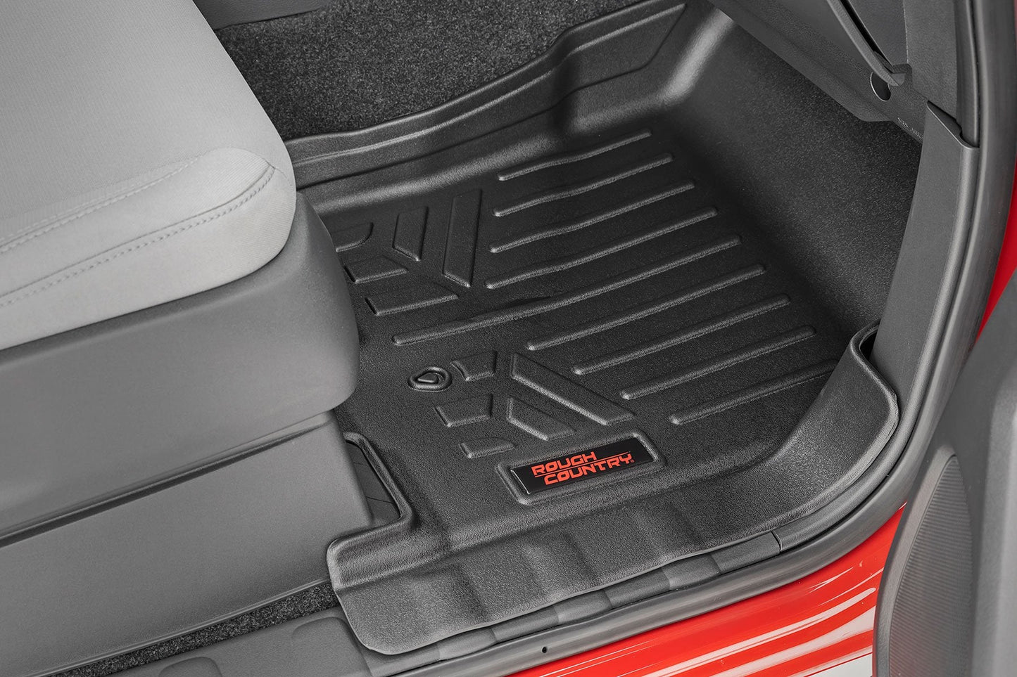 Rough Country M-80513 Floor Mats | FR & RR | Crew Cab | Nissan Frontier 2WD/4WD (2008-2021)