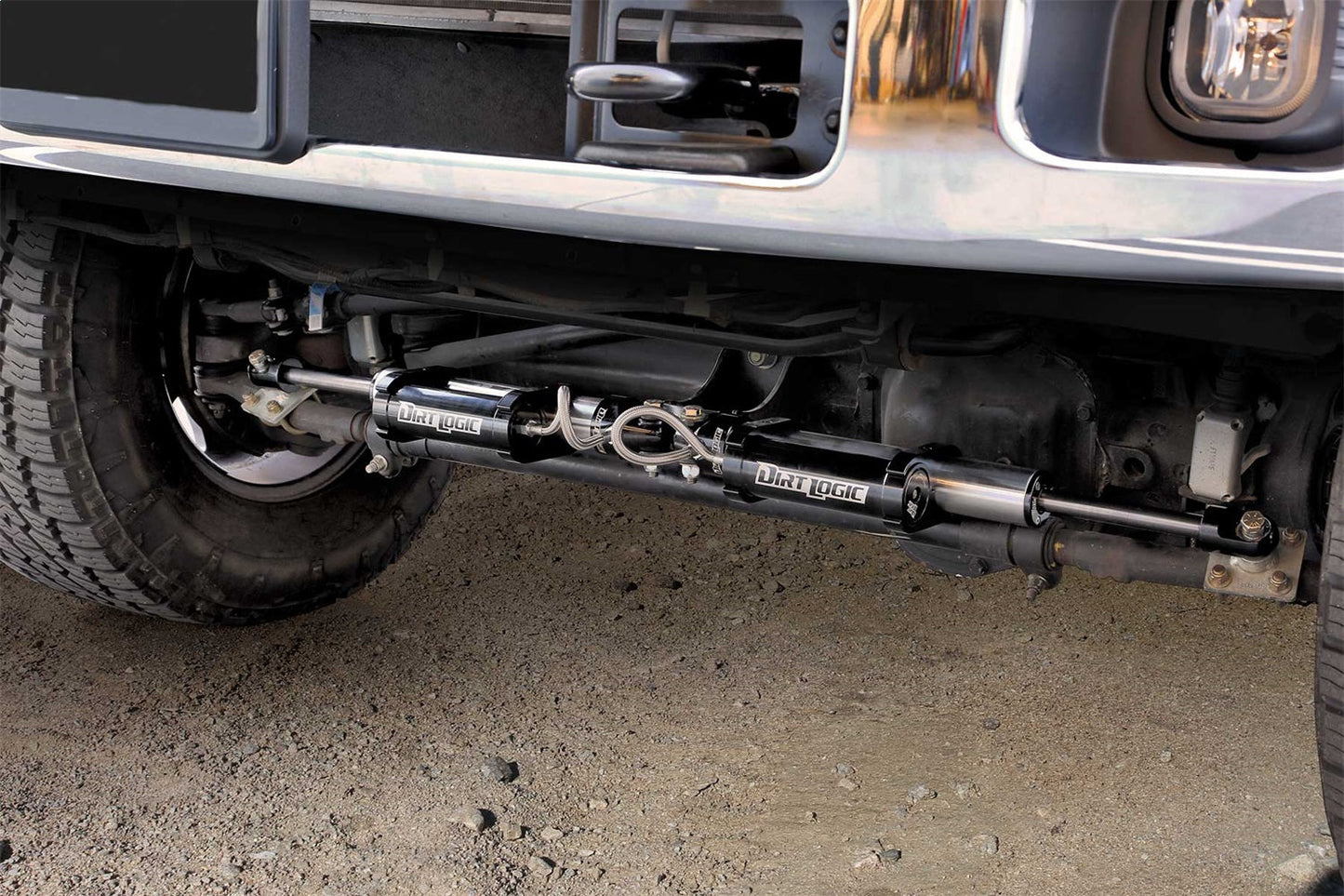 Dual Dirt Logic 2.25 Stainless Steel Steering Stabilizer Kit