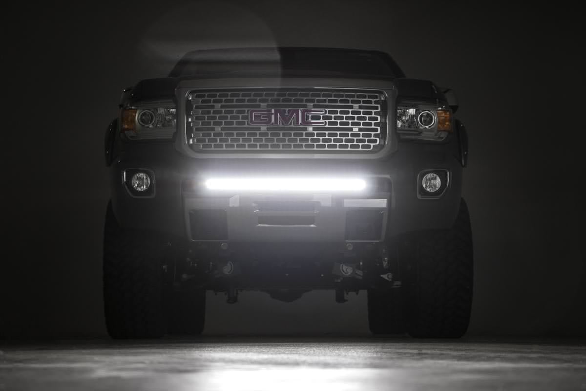 Rough Country 70536 LED Light Mount | Bumper | 30" | Chevy/GMC Canyon/Colorado 2WD/4WD (15-22)