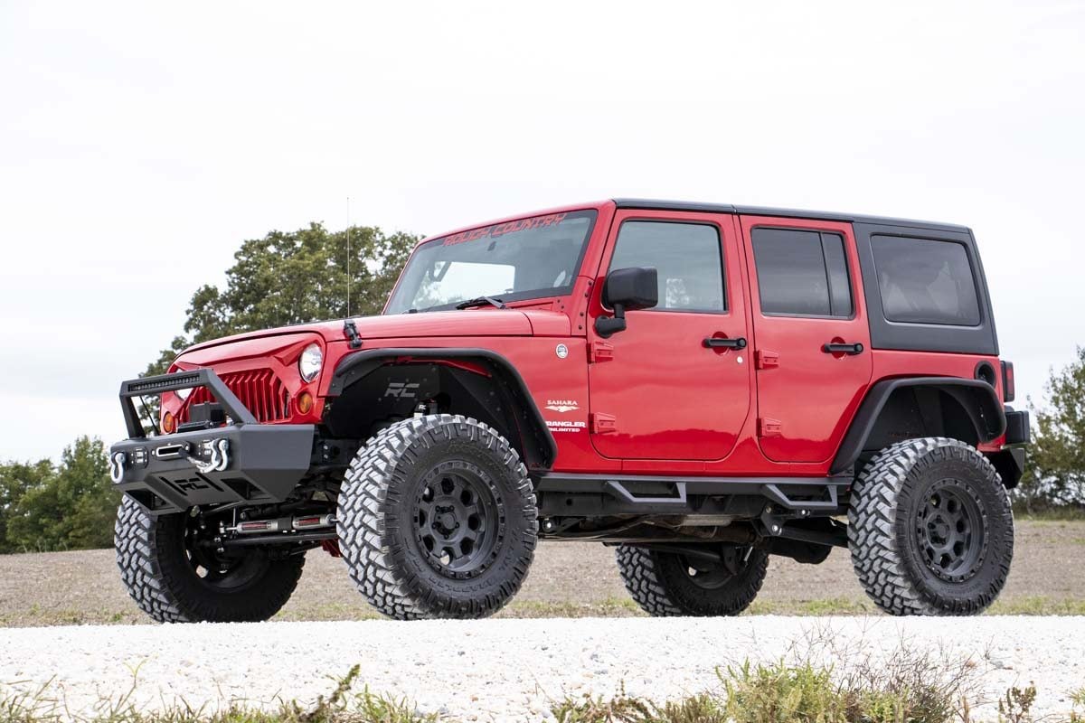 Rough Country 78530A 4 Inch Lift Kit | Long Arm | Jeep Wrangler Unlimited 2WD/4WD (2007-2011)