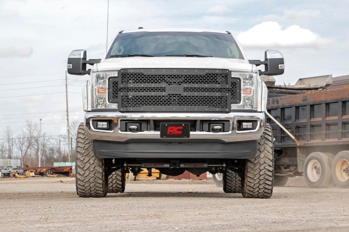 Rough Country 70213 Mesh Grille | Ford F-250/F-350 Super Duty 2WD/4WD (2017-2019)