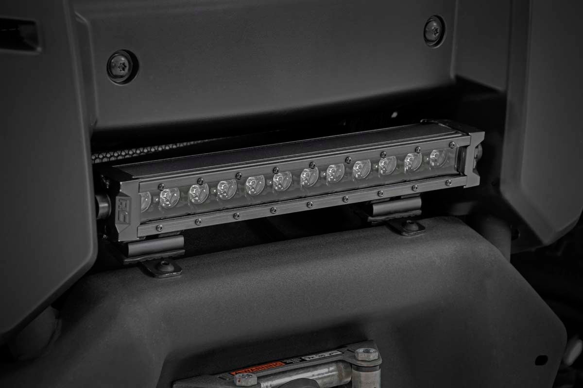 Rough Country 70712BLDRLA 12 Inch Black Series LED Light Bar | Single Row | Amber DRL