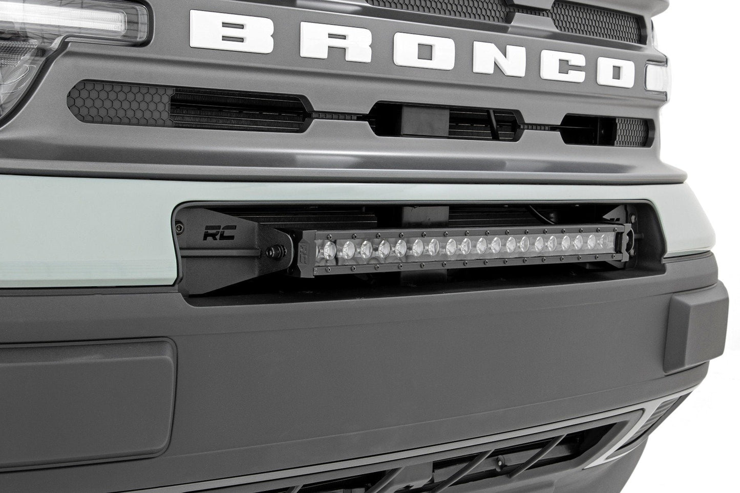 Rough Country 70720BLDRLA 20 Inch Black Series LED Light Bar | Single Row | Amber DRL