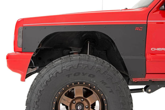 Rough Country 10581 Full Body Armor | FR & RR Combo | Jeep Cherokee XJ 2WD/4WD (1997-2001)