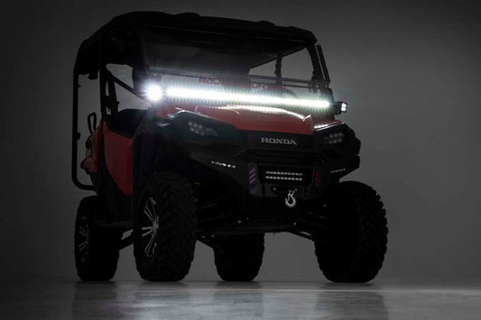 Rough Country 92014 LED Light Kit | Cage Mount | 50" Black Single Row | Honda Pioneer 1000/Pioneer 1000-6