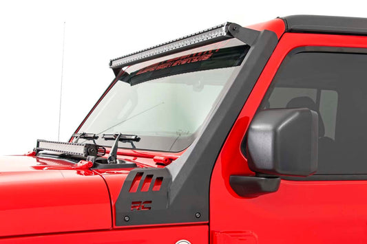 Rough Country 80069 LED Light Kit | Windshield | 50" Spectrum Dual Row | Jeep Gladiator JT/Wrangler JL (18-25)