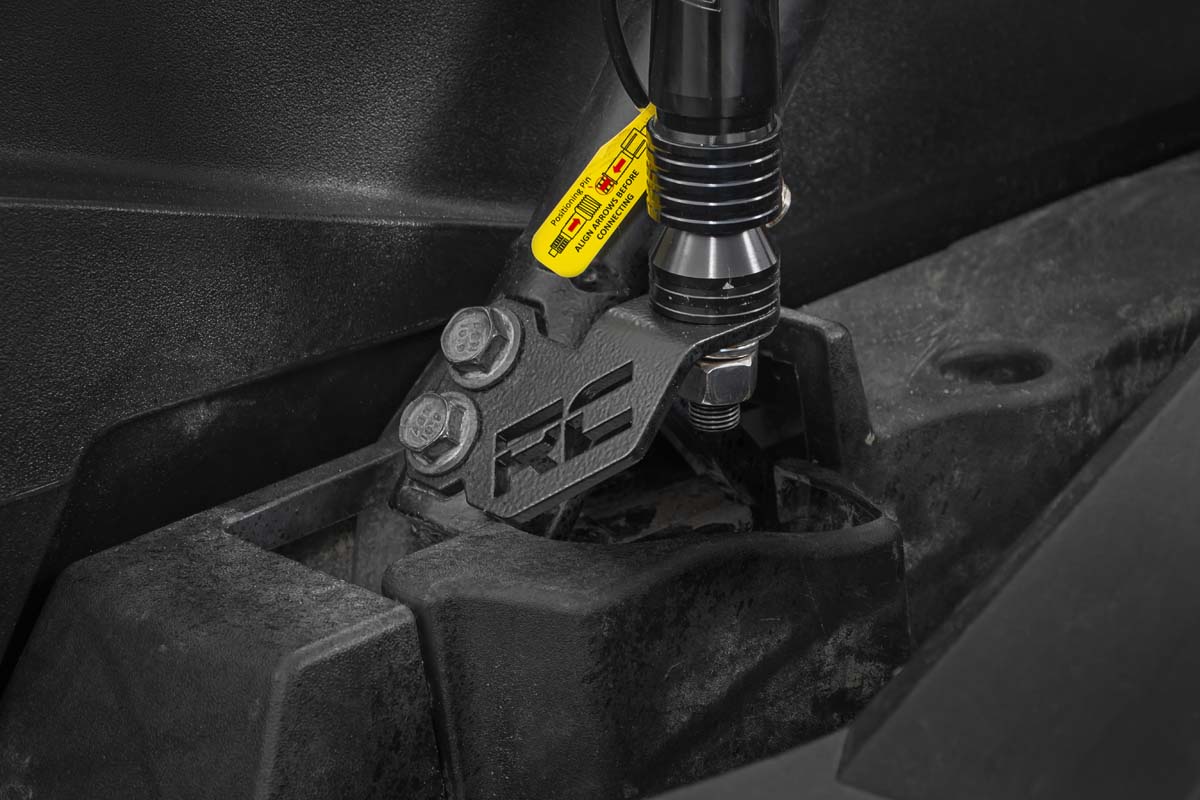 Rough Country 93052 Whip Mount | Cage | 4' Multl-Color LED Whip Pair | Polaris RZR XP 1000
