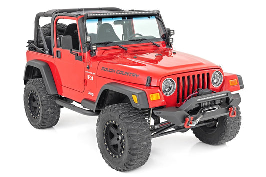 Rough Country 90799 Nerf Bar | 3inch tube | Jeep Wrangler TJ (97-06)/Wrangler YJ (87-95)