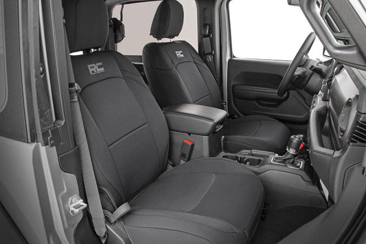 Rough Country 91020 Seat Covers | Front and Rear | Jeep Wrangler JL 4WD (2018-2025)