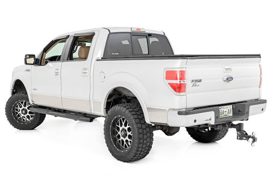 Rough Country 21007 Oval Nerf Step | Crew Cab | Black | Ford F-150 2WD/4WD (2009-2014)