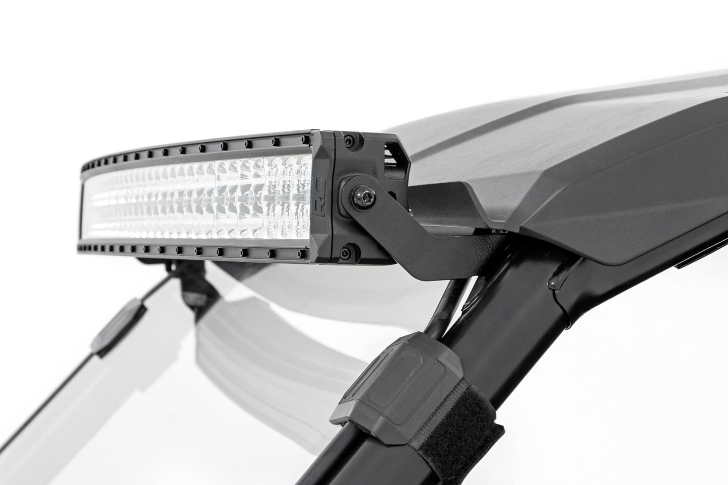 Rough Country 92037 LED Light Kit | Front Mount | 40" Black Dual Row | White DRL | Honda Talon 1000
