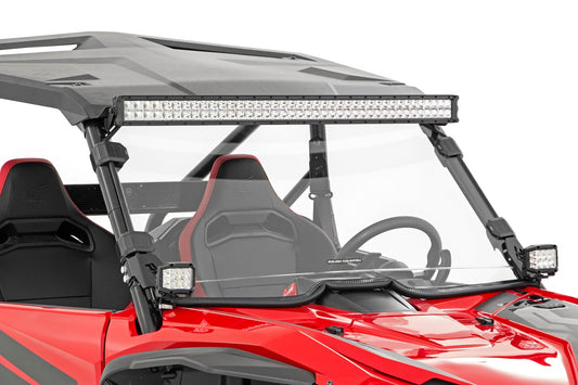 Rough Country 92033 LED Light Kit | Cage Mount | 2" Black Pair | Amber DRL | Honda Talon 1000