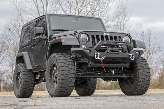 Rough Country 10596 Front Bumper | Sport | OE Fog | Jeep Gladiator JT/Wrangler JK & JL/Wrangler Unlimited 4WD