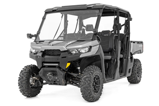 Rough Country 98162030 Full Windshield | Scratch Resistant | Can-Am Defender HD 8/HD 9/HD 10