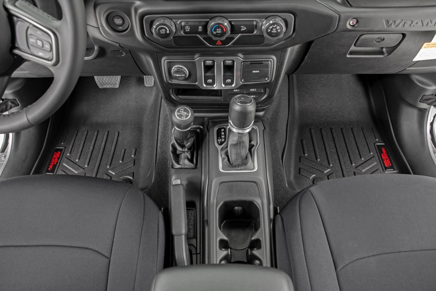 Rough Country M-6150_B Floor Mats | FR | Jeep Gladiator JT 4WD (2020-2025)