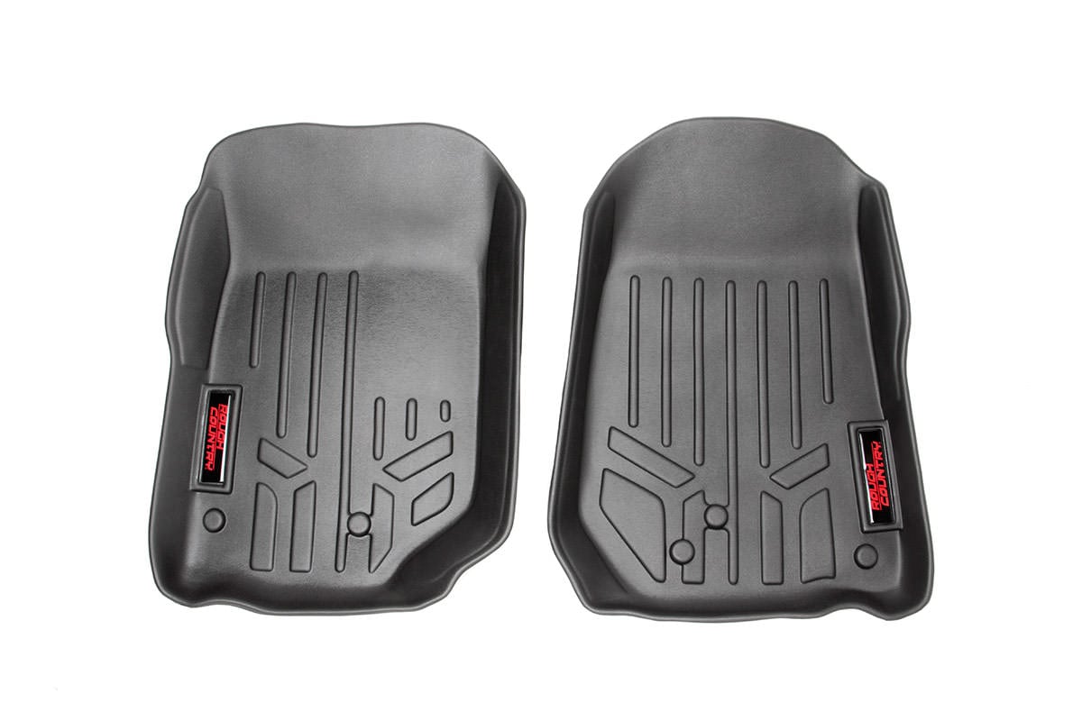 Rough Country M-60200 Floor Mats | Front | Jeep Wrangler TJ (97-06)/Wrangler Unlimited (04-06)