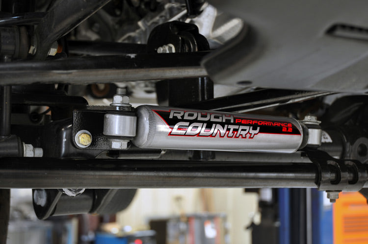 Rough Country 1108 Steering Stabilizer Relocation Bracket | Jeep Wrangler JK/Wrangler Unlimited (07-18)