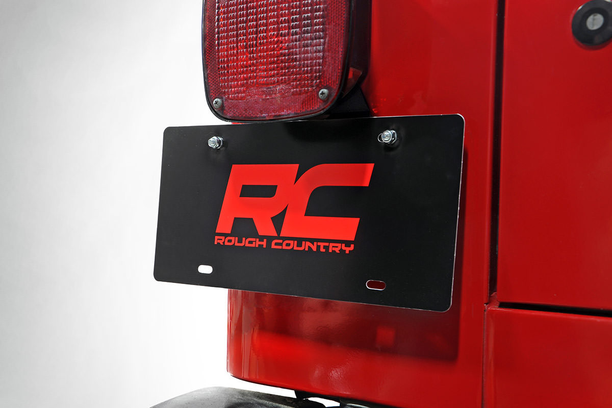Rough Country 10510 License Plate Adapter | Jeep Wrangler TJ (97-06)/Wrangler Unlimited (04-06)