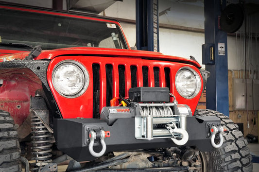 Rough Country 1058 D Ring Shackles and Mounts | TJ Stubby | XJ Winch | Jeep Cherokee XJ (84-01)/Wrangler TJ (97-06)