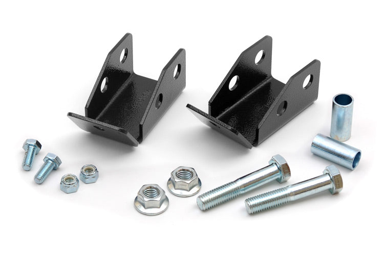 Rough Country 1185 Shock Relocation Brackets | Rear | Jeep Wrangler TJ (97-06)/Wrangler Unlimited (04-06)