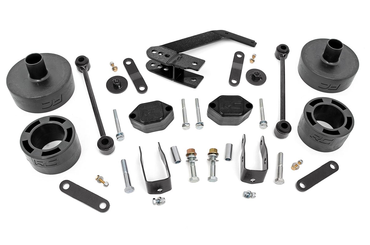 Rough Country 635 2.5 Inch Lift Kit | Spacers | Series II | Jeep Wrangler JK/Wrangler Unlimited (07-18)