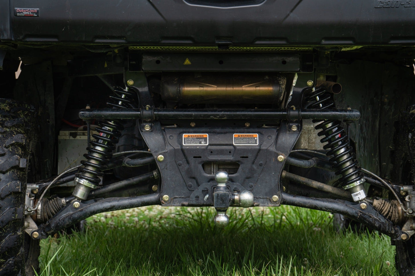 Rough Country 301012 M1 Rear Coil Over Shocks | Ride Height Adjust | Can-Am Defender MAX HD10