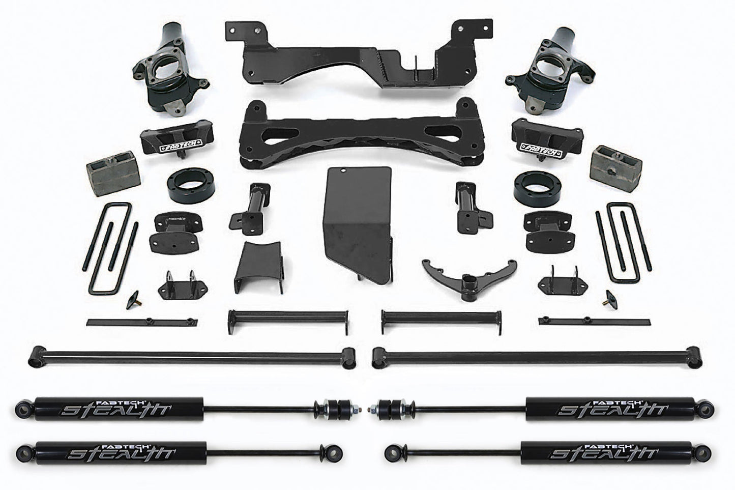 Fabtech 6" PERF SYS W/STEALTH 01-10 GM C/K2500HD, C/K3500 NON DUALLY