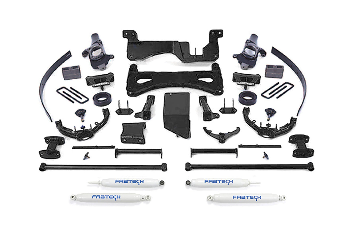 Fabtech 8" PERF SYS W/PERF SHKS 07-08 GM C/K2500HD,C/K3500 NON DUALLY