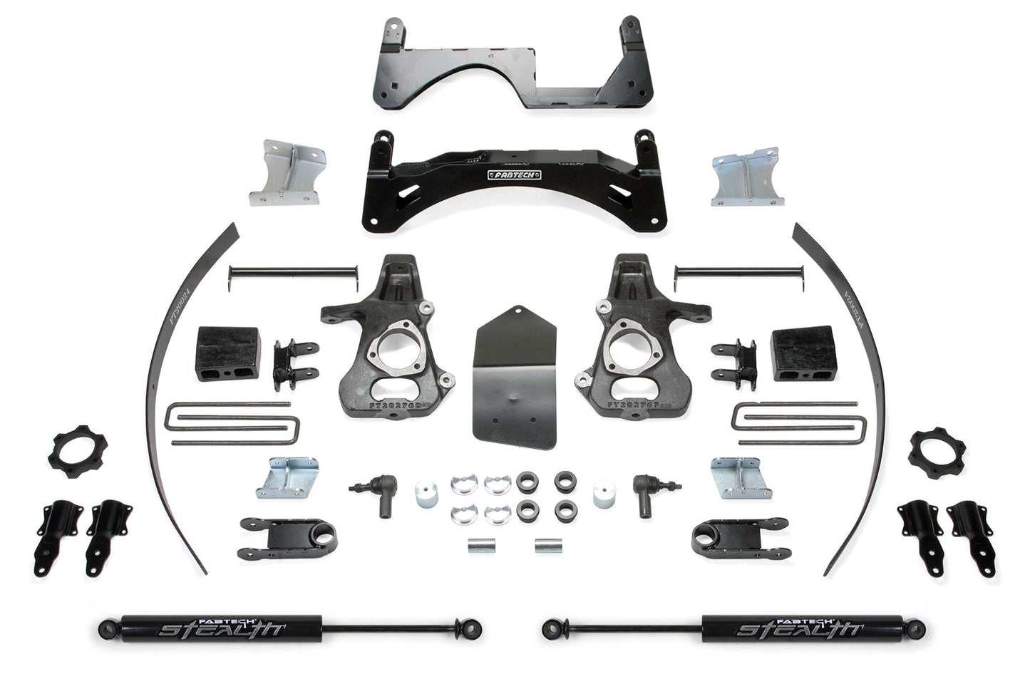 Fabtech 6" BASIC SYS W/ STEALTH 14-18 GM K1500 P/U W/ OE ALM OR STMP STL UCA