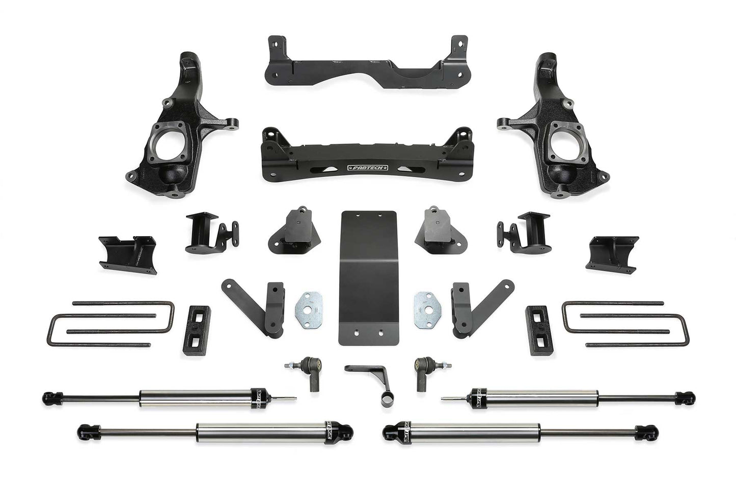 Fabtech 4" BASIC SYS W/DLSS SHKS 2011-19 GM 3500HD 2WD/4WD