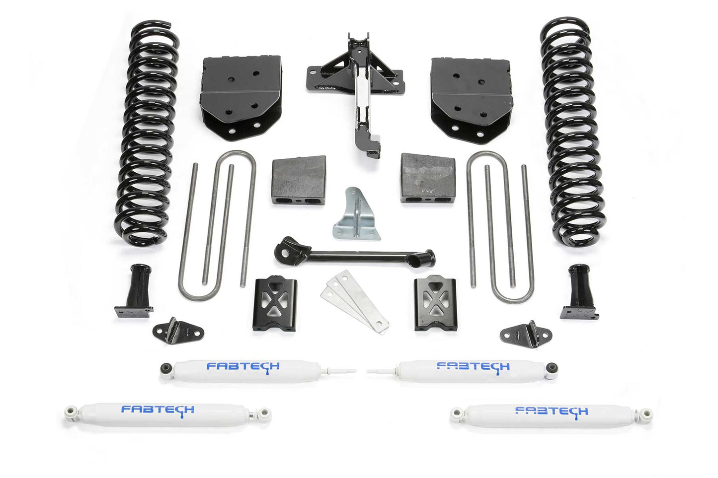 Fabtech 6" BASIC SYS W/PERF SHKS 05-07 FORD F350 4WD