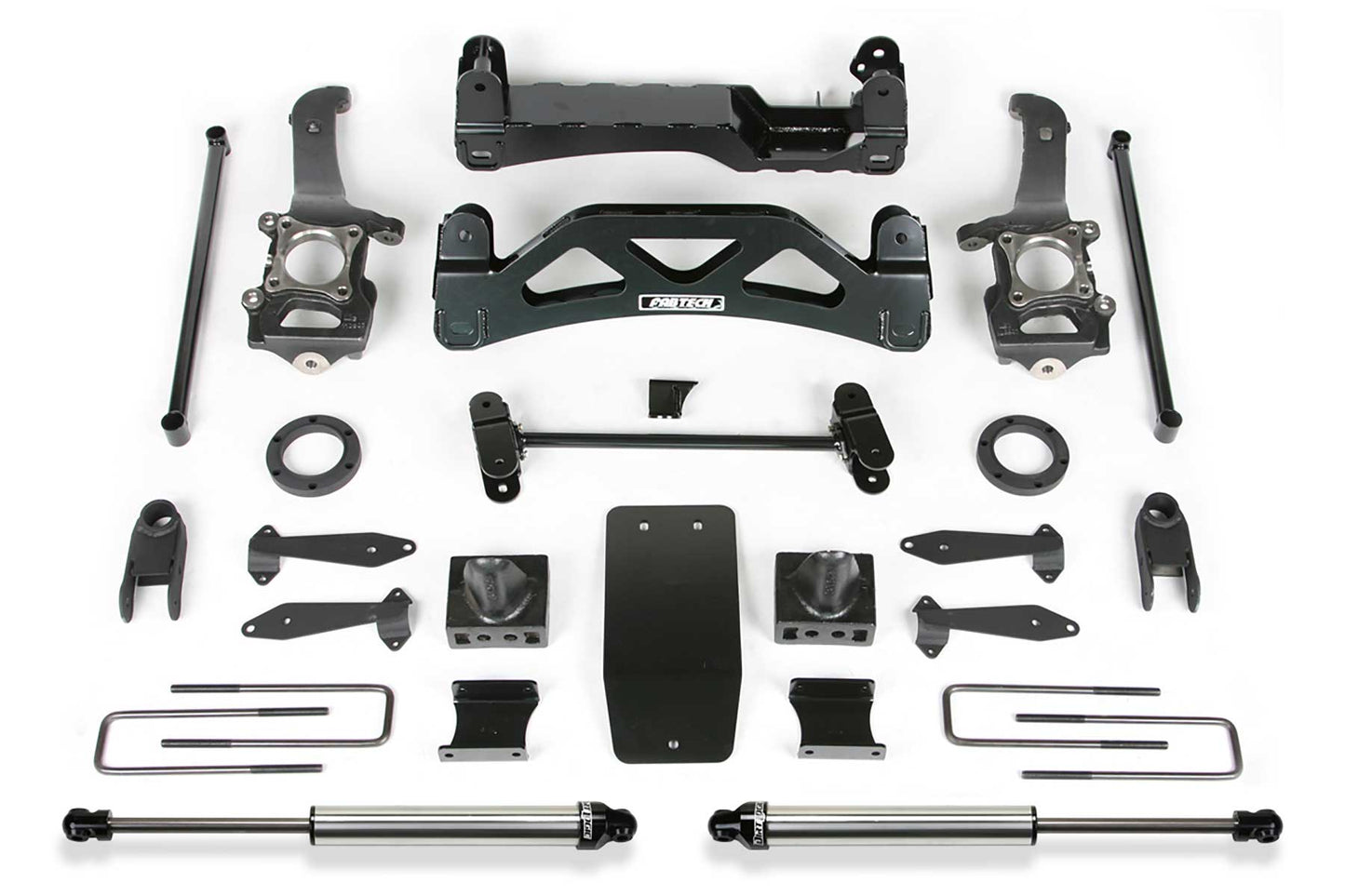 Fabtech 6" BASIC SYS W/FRT SHK EXTNS & RR DLSS 04-08 FORD F150 4WD V8 ONLY