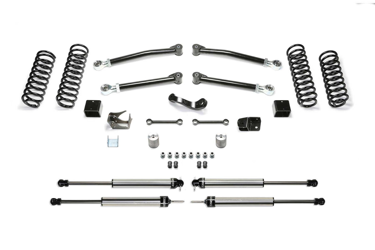 Fabtech 3" TRAIL W/ DLSS SHKS 2007-18 JEEP JK 2-DOOR