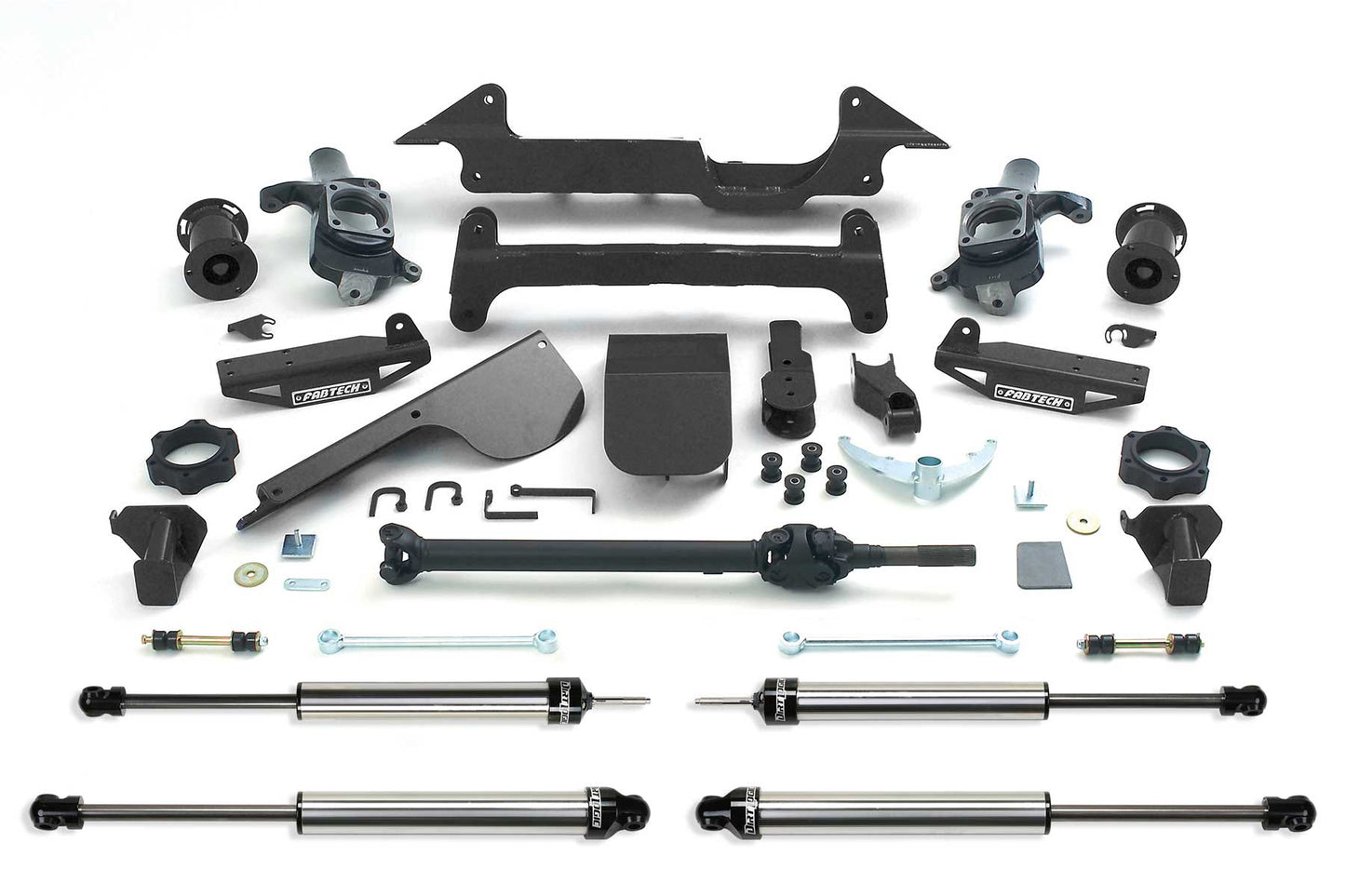 Fabtech 6" PERF SYS W/DLSS SHKS 03-05 HUMMER H2 SUV/SUT 4WD W/RR AIR BAGS