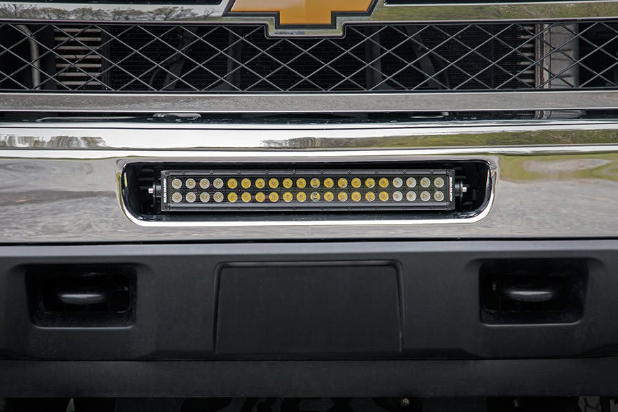 Rough Country 70522 LED Light Mount | Bumper | 20" | Chevy Silverado 2500 HD 4WD (2011-2014)