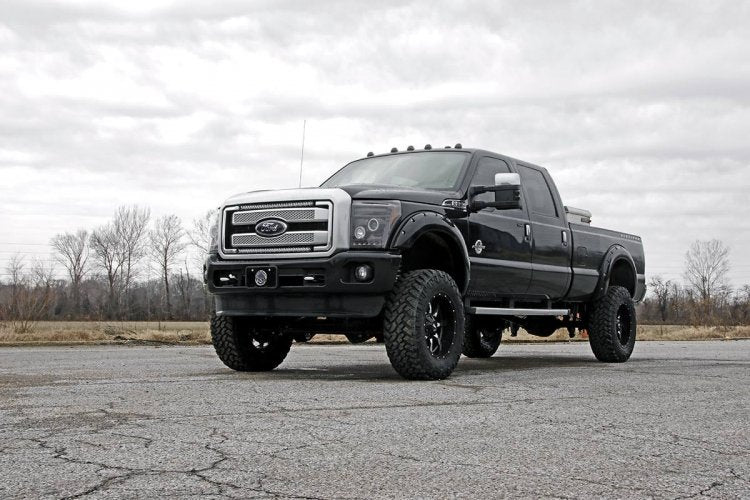 Rough Country 70770 LED Light Kit | Grill Mount | 30" Black Single Row | Ford F-250/F-350 Super Duty (11-16)