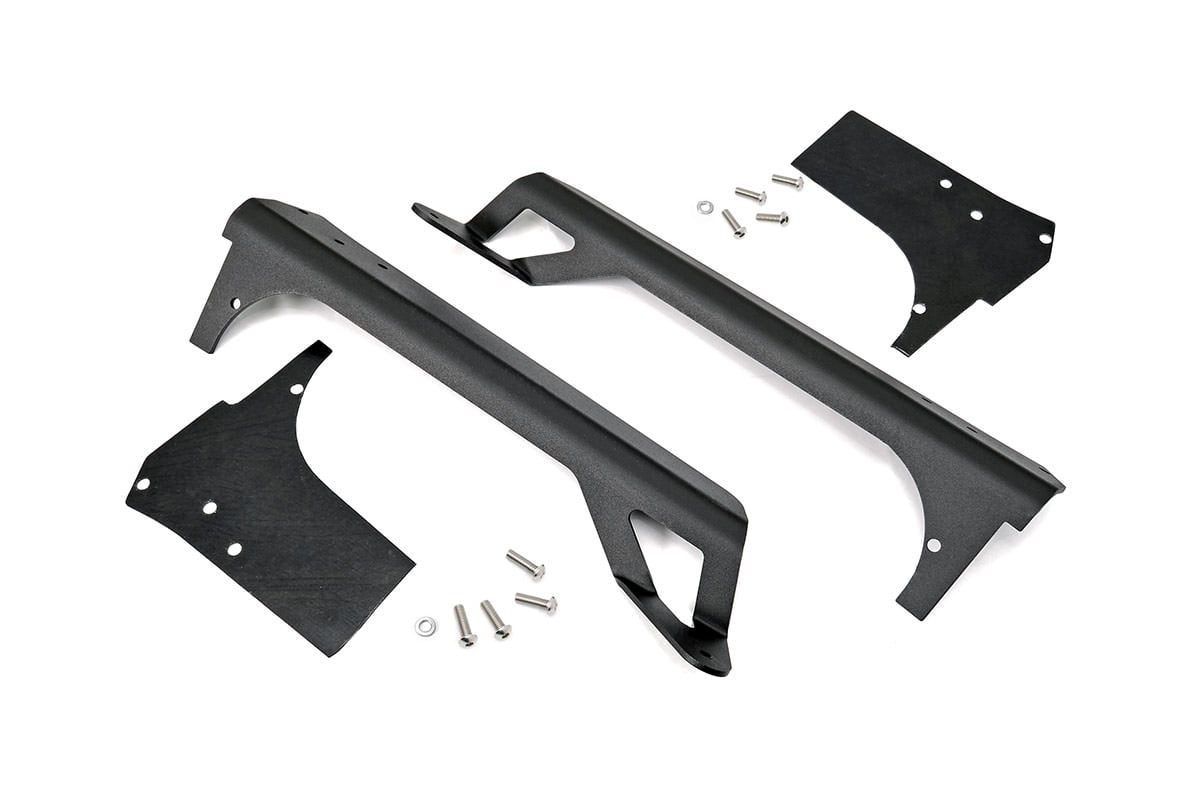 Rough Country 70503 LED Light Mounts | Upper Windshield | 50" | Jeep Wrangler TJ (97-06)/Wrangler Unlimited (04-06)