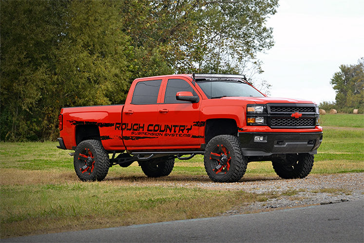 Rough Country 70514A LED Light Mount | Upper Windshield | 54" Curved | Chevy/GMC 2500HD/3500HD (15-19)