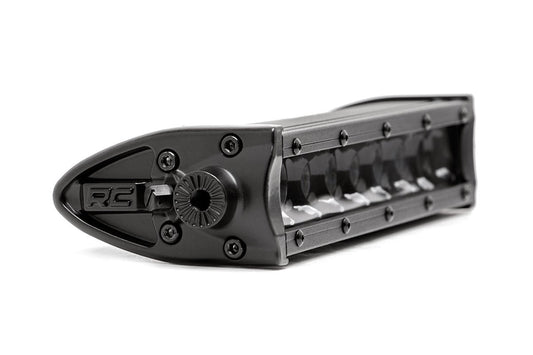 Rough Country 70728BL 8 Inch Black Series LED Light Bar | Single Row | Pair