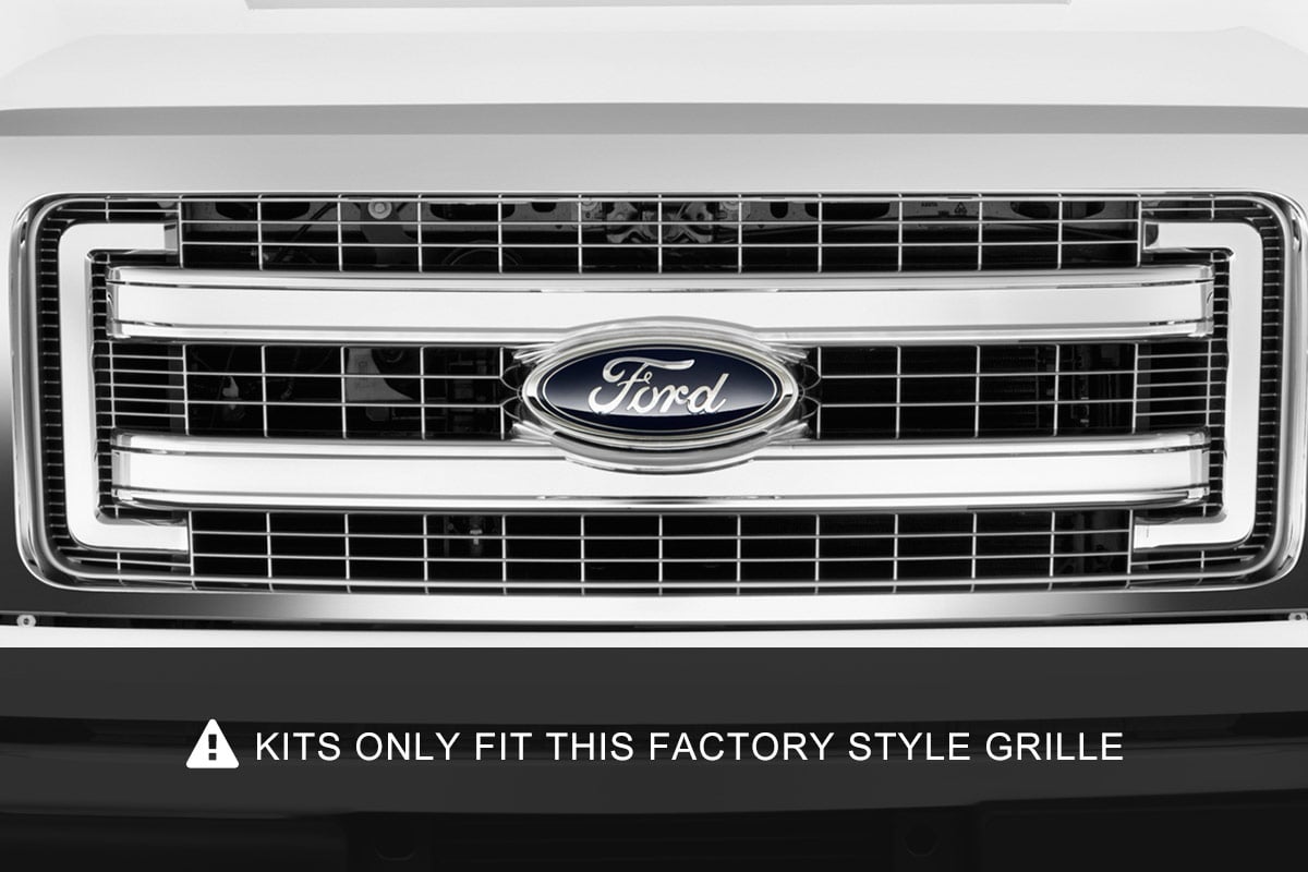 Rough Country 70659 LED Light Kit | Grille Mount | 30" Chrome Single Row | Ford F-150 (09-14)