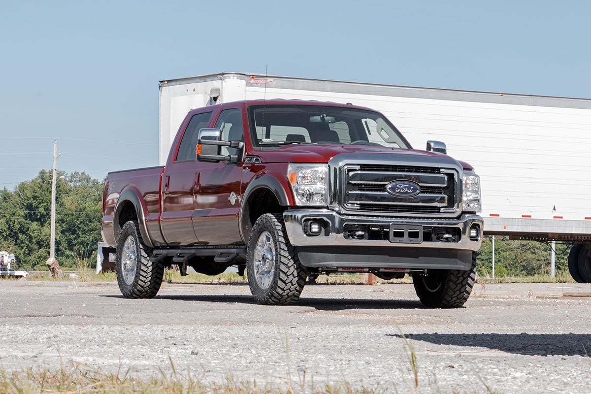 Rough Country 70622 LED Light Kit | Fog Mount | 2" Black Pair | Ford F-250/F-350 Super Duty (11-16)